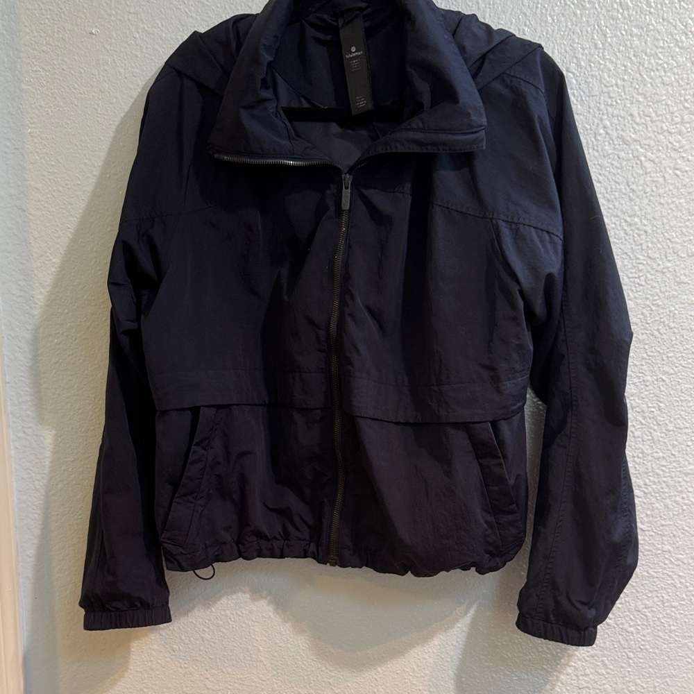 Lululemon Athletica Navy Nylin Bomber Jacket